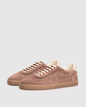 Brunello Cucinelli Brown suede sneakers MZUMGLJ336