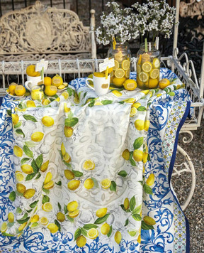 TESSITURA TOSCANA TELERIE White tablecloth Cetara NT230003020067