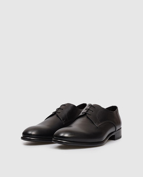 Doucal's Black leather oxfords DU3550FREDUF159