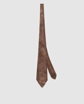Brunello Cucinelli Brown corduroy tie MG547B3C99
