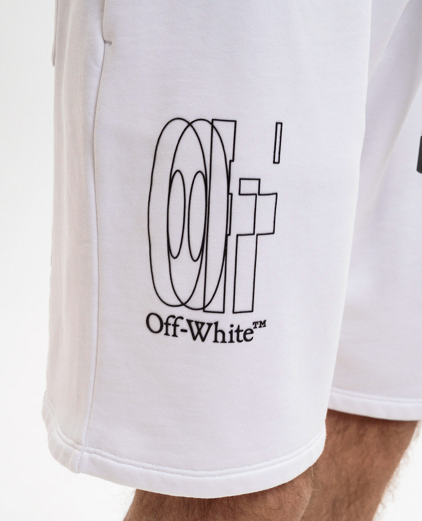 

White shorts with Double Arrow print Off-White