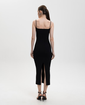 Versace Black midi dress with slit 10185861A12699