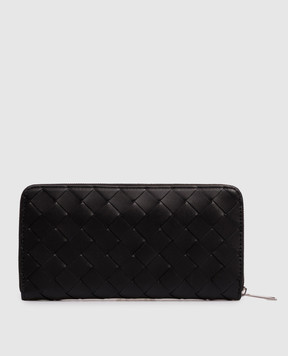 Bottega Veneta Black Intrecciato leather wallet 814838VCPQ4
