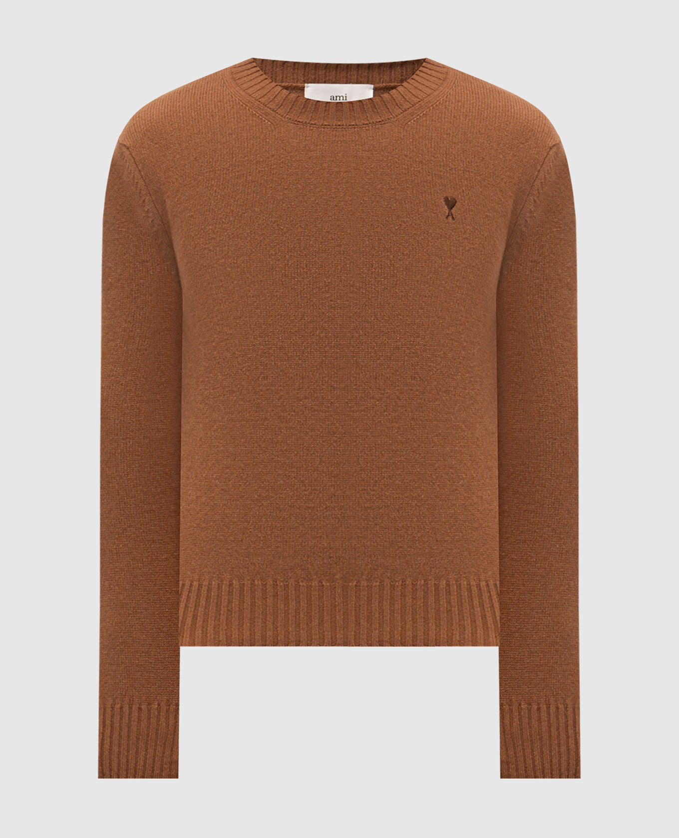 

Brown cashmere and wool jumper Ami Paris