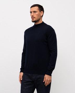 Cashmere&Whiskey Blue merino wool sweater 97397