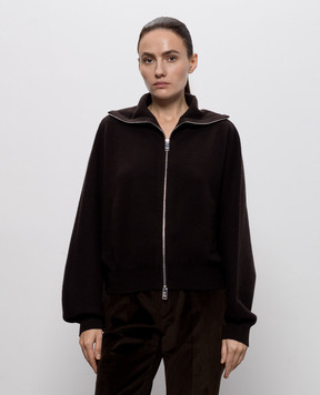 Jacob Lee Brown cashmere cardigan WWCJ0015AW26BRSM