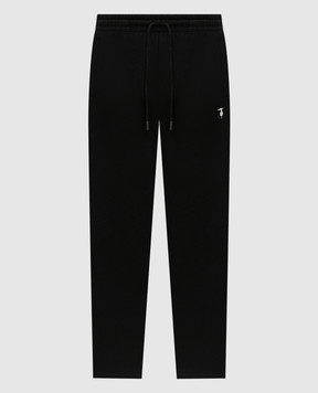 Trussardi Black insulated track pants with embroidered logo P8148000087NMP318F09