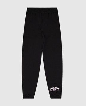 Sprayground Kids' black joggers with logo print SPY1489GBLK