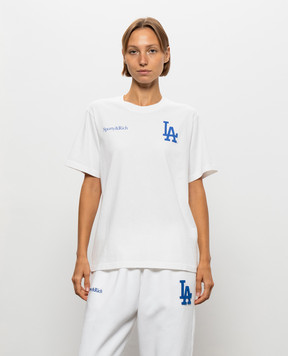 Sporty & Rich Dodgers Serif White T-Shirt TO119714669WH01