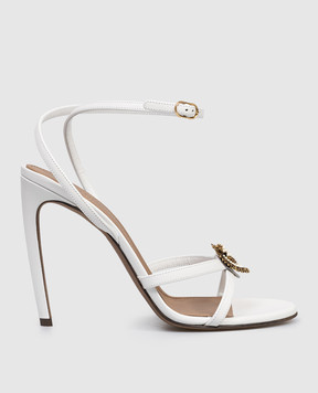 Dolce&Gabbana Devotion white leather sandals CR1984AP412