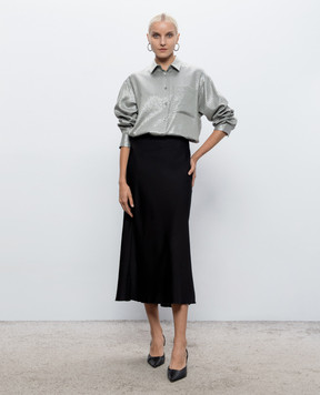 Peserico Gray blouse with lurex A0635207007