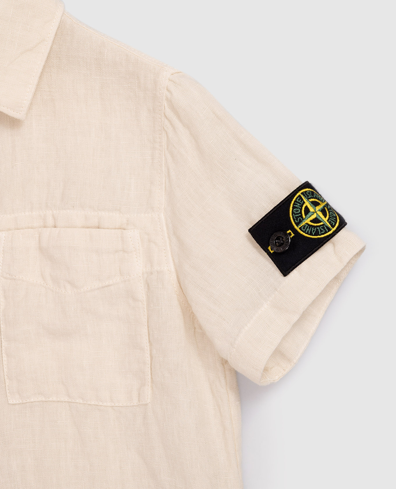 

Children's beige linen shirt Stone Island