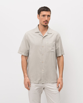 Agnona Green shirt with silk TD09U3NU2084