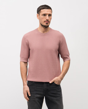 Dolce&Gabbana Pink patterned jumper GXX03ZJBCI7