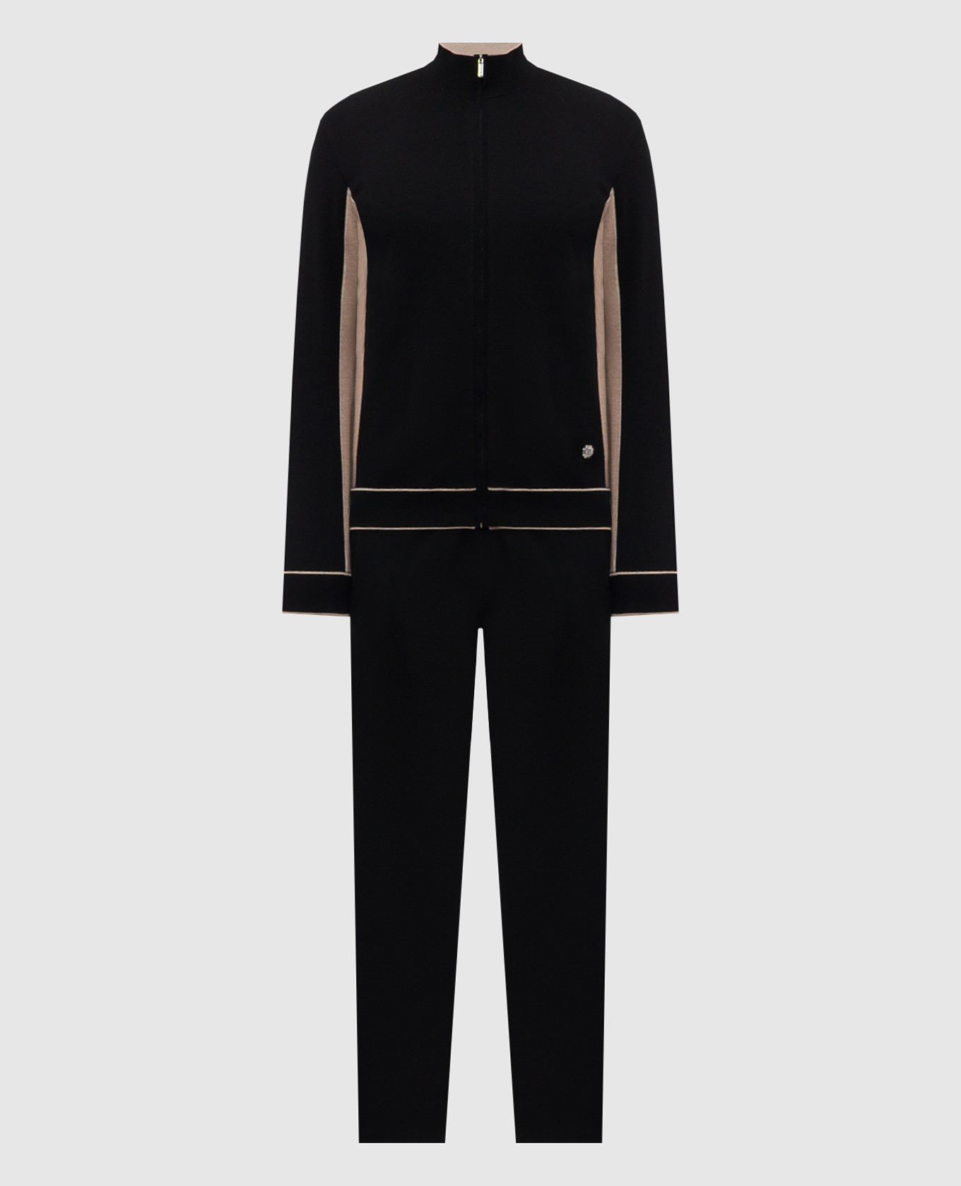 

Black cotton tracksuit Bertolo Cashmere