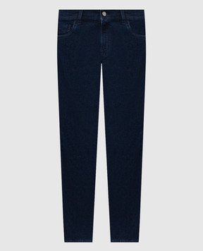 Scissor Scriptor Blue Costantino jeans with monogram COSTANTINOT153735