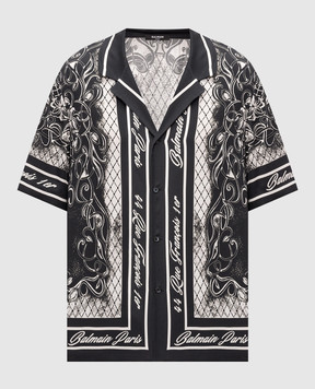 Balmain Black Foulard shirt HH1HN130VJ04