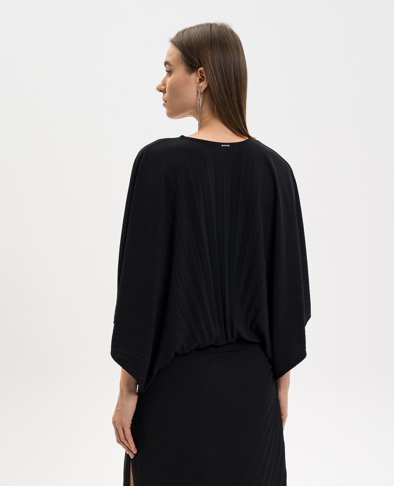 

Black blouse with pleating Twinset