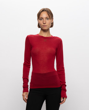 Versace Red wool longsleeve 10265951A19235