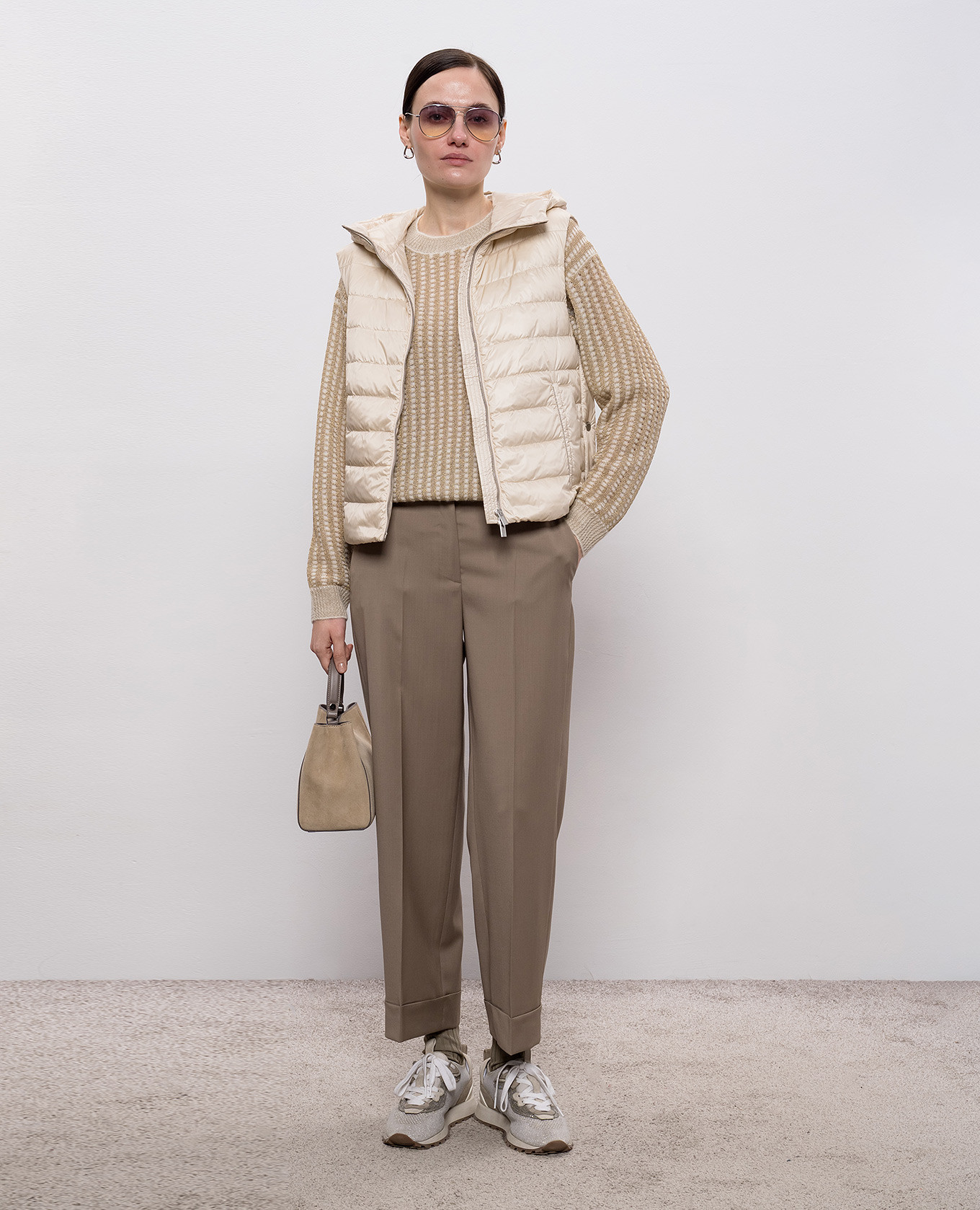 

Beige alpaca wool sweater Peserico