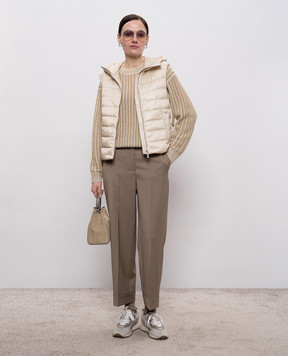 Peserico Beige alpaca wool sweater A99089F079103H