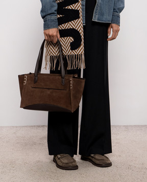 JW Anderson Brown suede tote bag HB0783LA0364