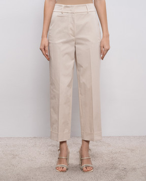 Peserico Beige pants with chain A0463501037