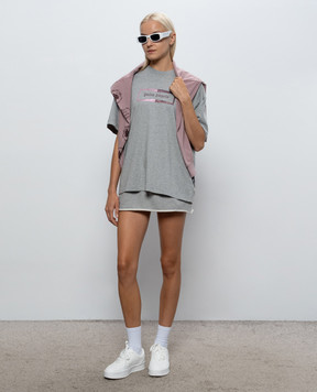 Palm Angels Grey melange T-shirt PAWAA005JR002