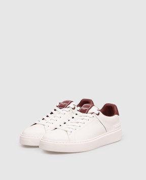 Balmain B-Court Ivory Leather Sneakers HN1VI690LVTR