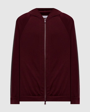 Brunello Cucinelli Burgundy sports jacket with silk MP828SM606