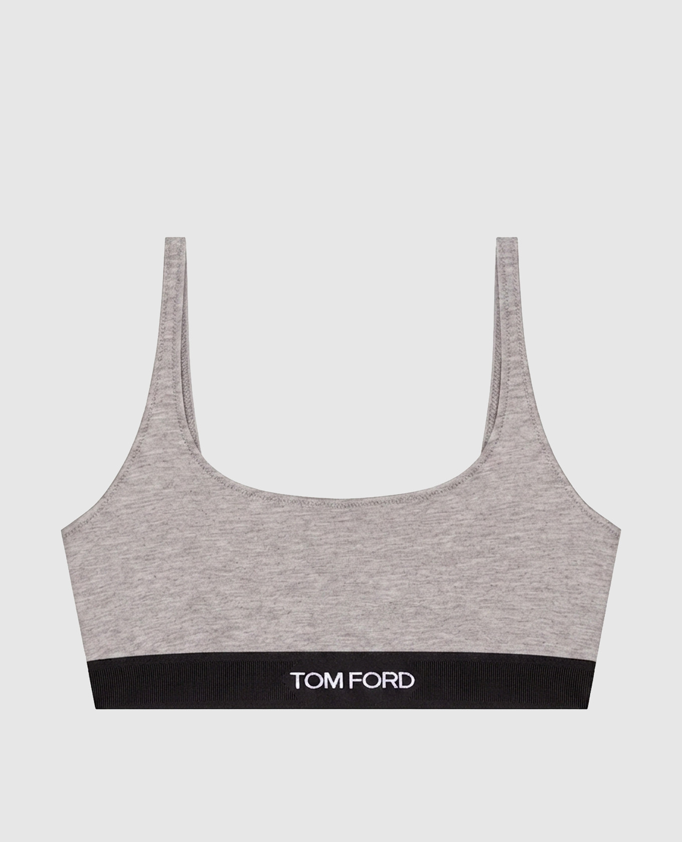 Gray top with logo