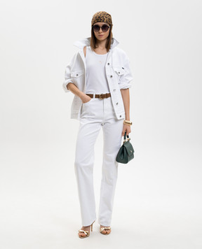 Dolce&Gabbana White jeans with a patch FTC69DG8OT6