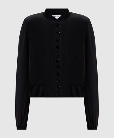 Black silk jacket