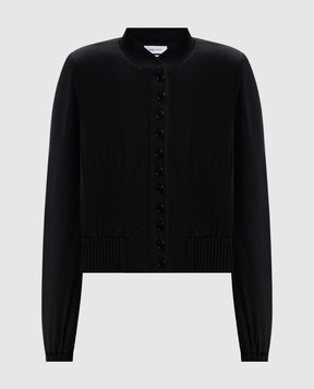 Alexander McQueen Black silk jacket 865429QBADT