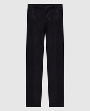 Peserico Blue cotton pants R54701L107960