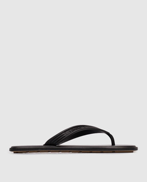Bottega Veneta Black Sampieri flip-flops 867559V00P5