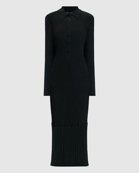 PROENZA SCHOULER Luiza green ribbed dress R2617345KY410