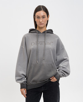 Off-White Grey hoodie with logo 2BB06DF25FLE001