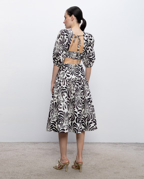 Twinset Contrast print top and skirt suit 261LM2QDD