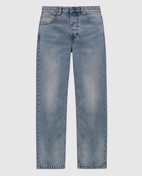 Ami Paris Blue jeans with logo patch HTR001DE0046