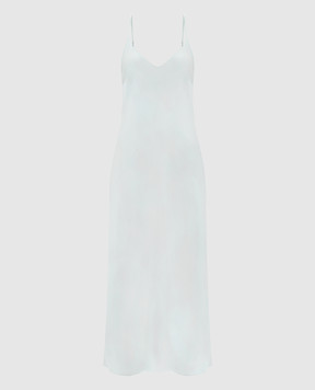 Allude Green silk maxi dress 26284004