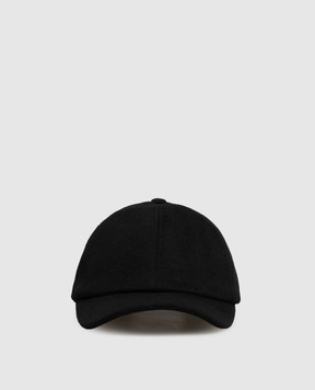 Bertolo Cashmere Black cashmere cap 000301002287