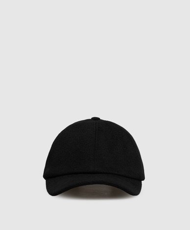 Black cashmere cap
