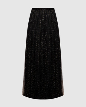 Twinset Black skirt with lurex 262TT2154
