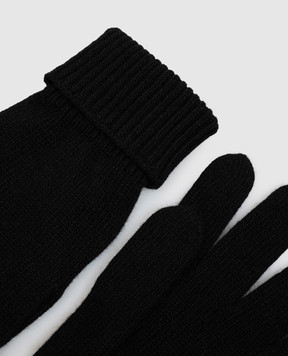 Woolrich Black gloves with wool CFWOAC0347MBUF0659
