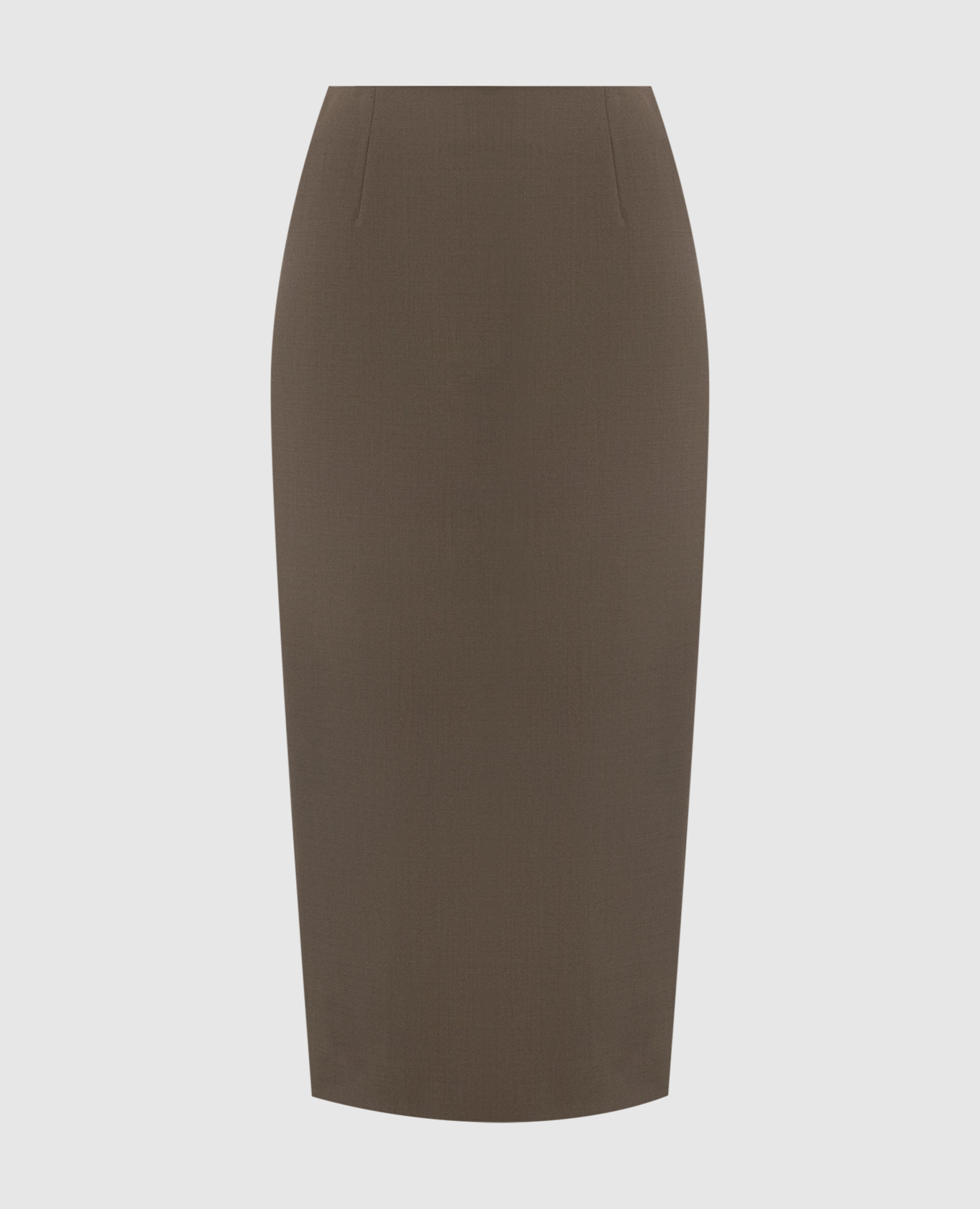Khaki pencil skirt with wool Thierry Mugler