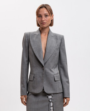 Alexander McQueen Gray wool jacket 865380QJAEE