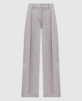 Brunello Cucinelli Gray wool pants MP549P9307