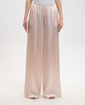 Ermanno Scervino Pink silk pants D482P764NXE