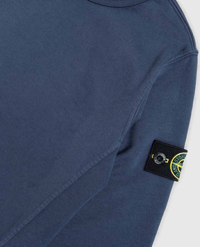 Stone Island Children's blue sweatshirt and shorts suit L1S166300001S00401012